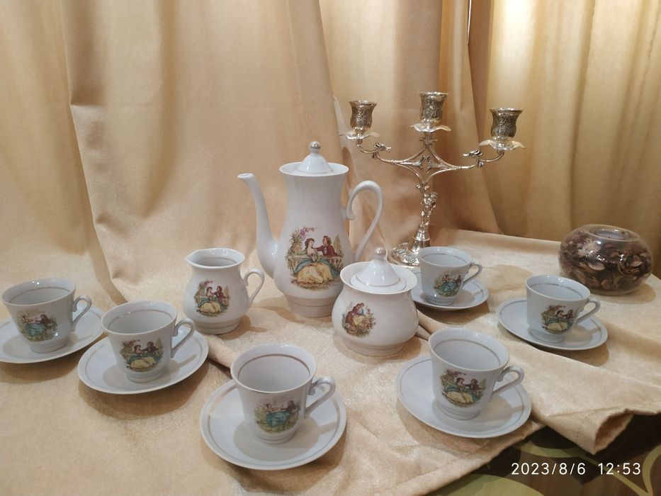 Сервиз чайный Полтавский ФЗ.Сервиз кофейный ПФЗ.Коньячн. набор