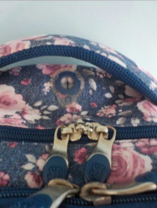 Plecak szkolny w kwiaty