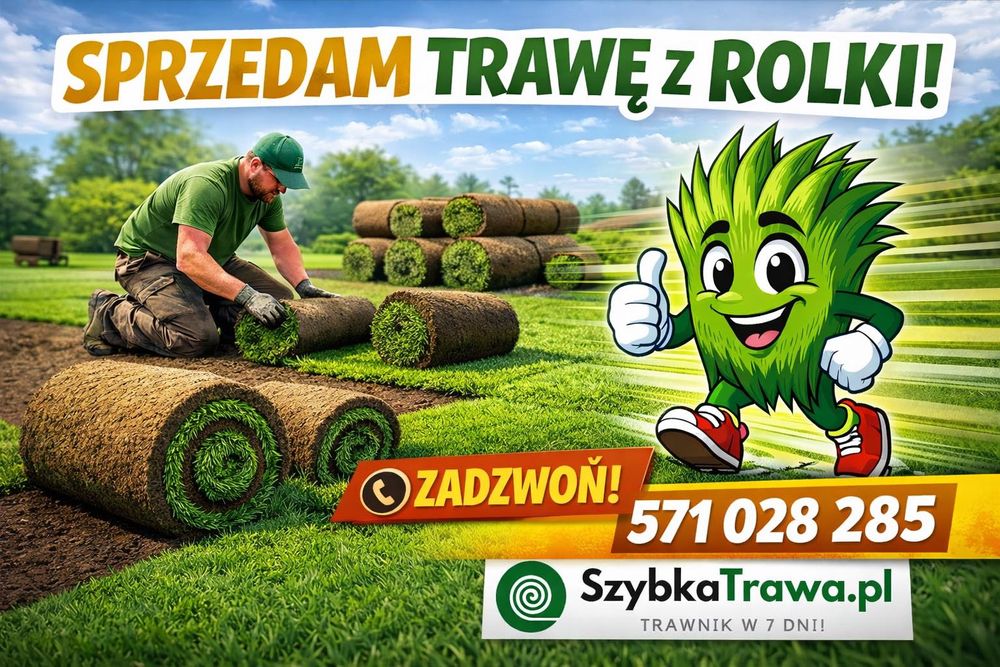 Trawa z rolki premium