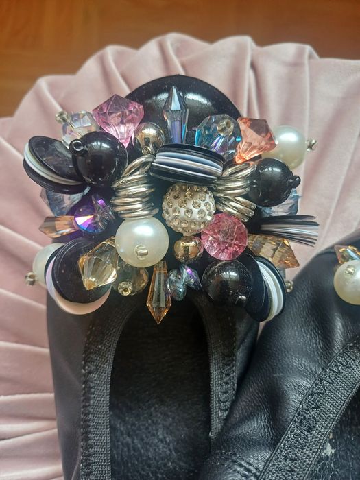 Piękne skórzane balerinki r.39