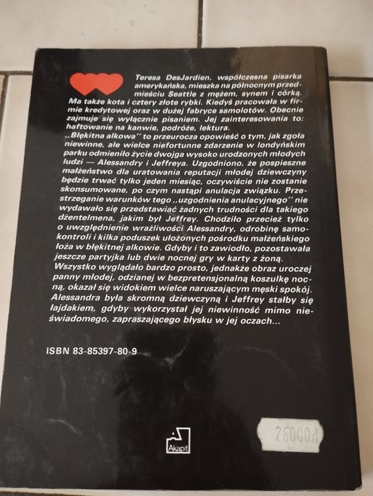 Des Jardien błękitna alkowa