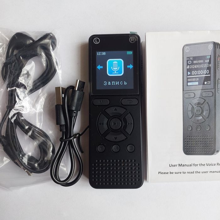 Диктофон новый 64 гб металл
