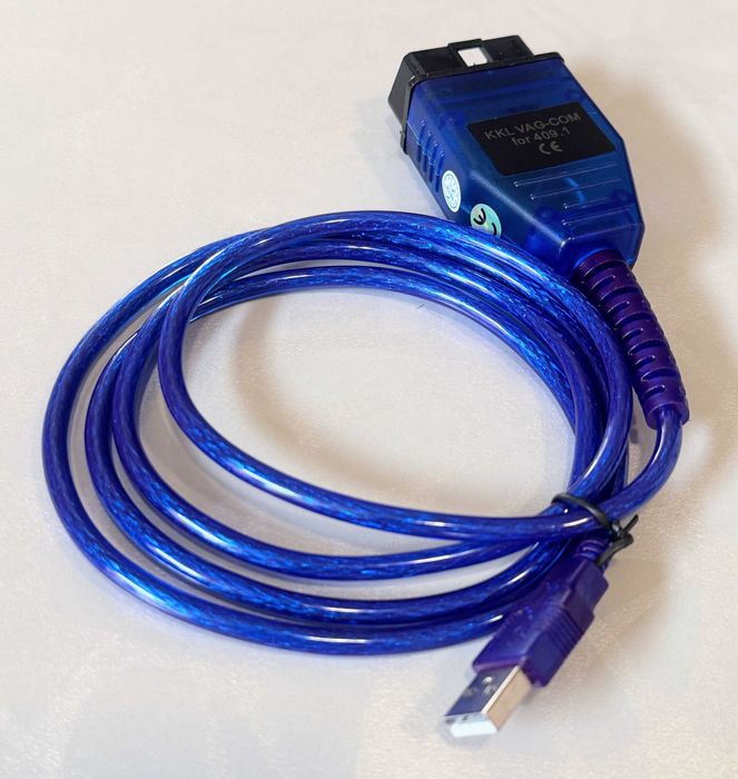 Діагностичний кабель VAG KKL 409.1 CH340T OBD2-USB з диском