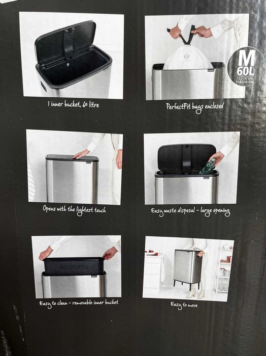 Kosz na śmieci Bo Touch Bin 60l marki Brabantia. Szczecin Warszewo • OLX.pl