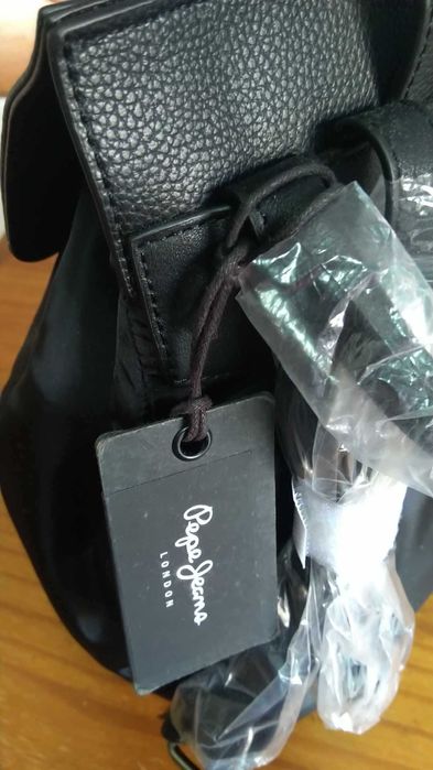 Mochila Backpack PepeJeans preta Nova