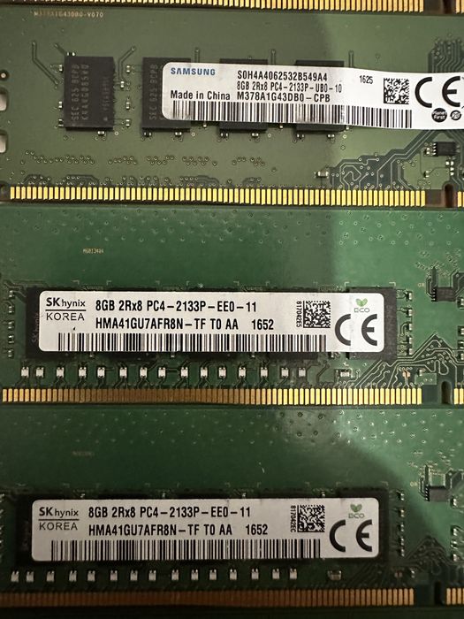 Оперативна пам'ять DDR4 8gb pc4-2133/2400/2666/3200 mhz udimm