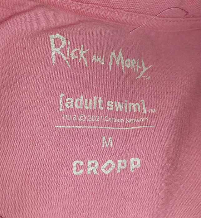 Bluza Cropp, r.S, T-shirt r.M, Rick & Morty