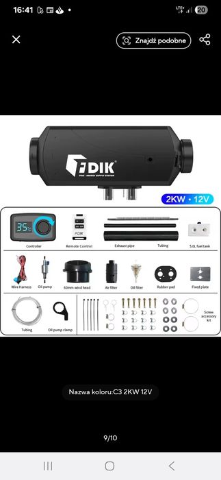 Webasto dewastacji chinbasto fdik 2kw ogrzewanie postojowe suche