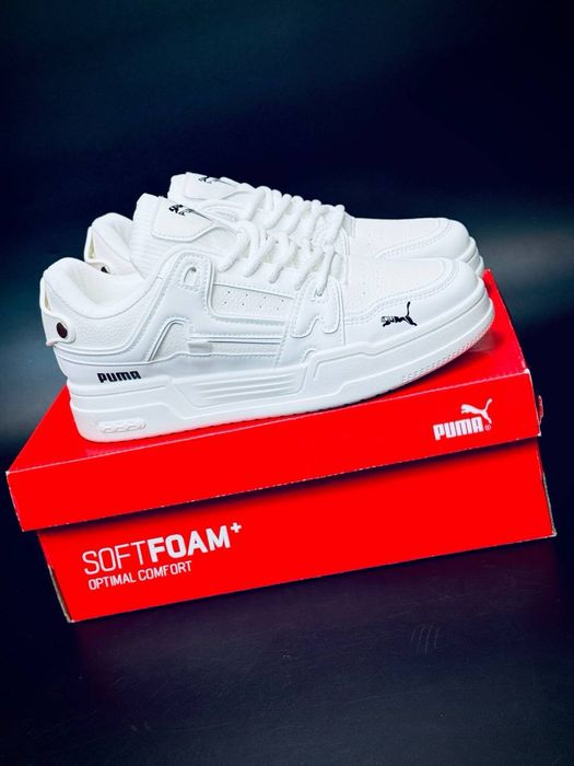 Puma кроссовки белые мужские летние / кросівки білі чоловічі Пума Літо 2026 Топ Кроссовки мужские пума с кожы/puma летние белые/пума мужские кожаные