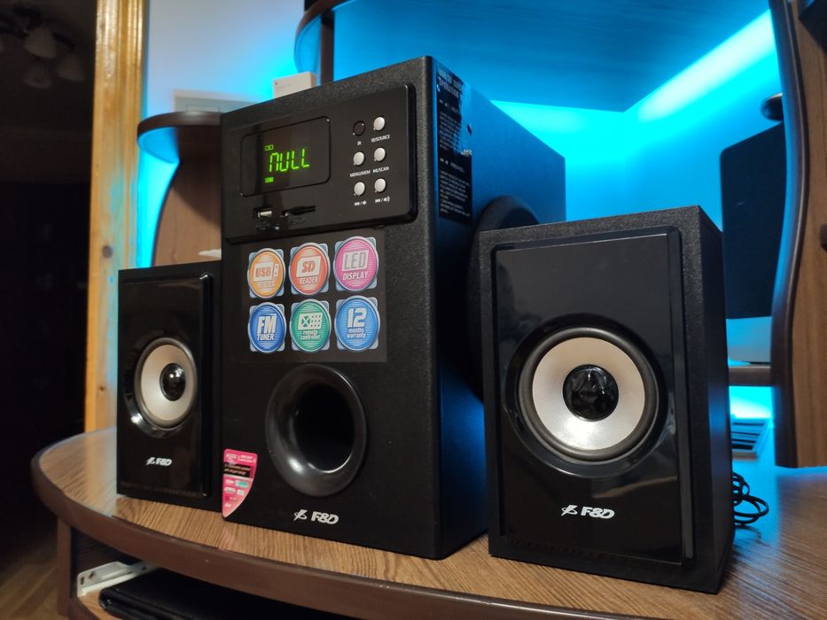 Акустична система 2.1 F&D А555u колонки сабуфер аудіо мультимедіа саб