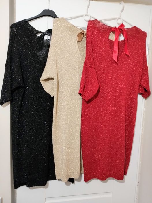 Sukienka ze złota nitka