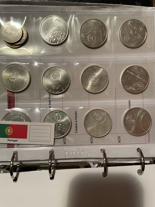 Moedas € comemorativas e de prata