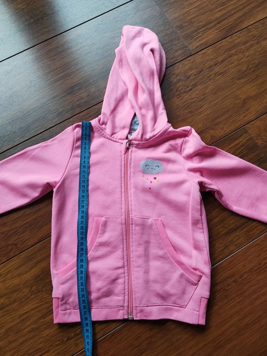 Bluza ciepła z kapturem zasuwana r.92