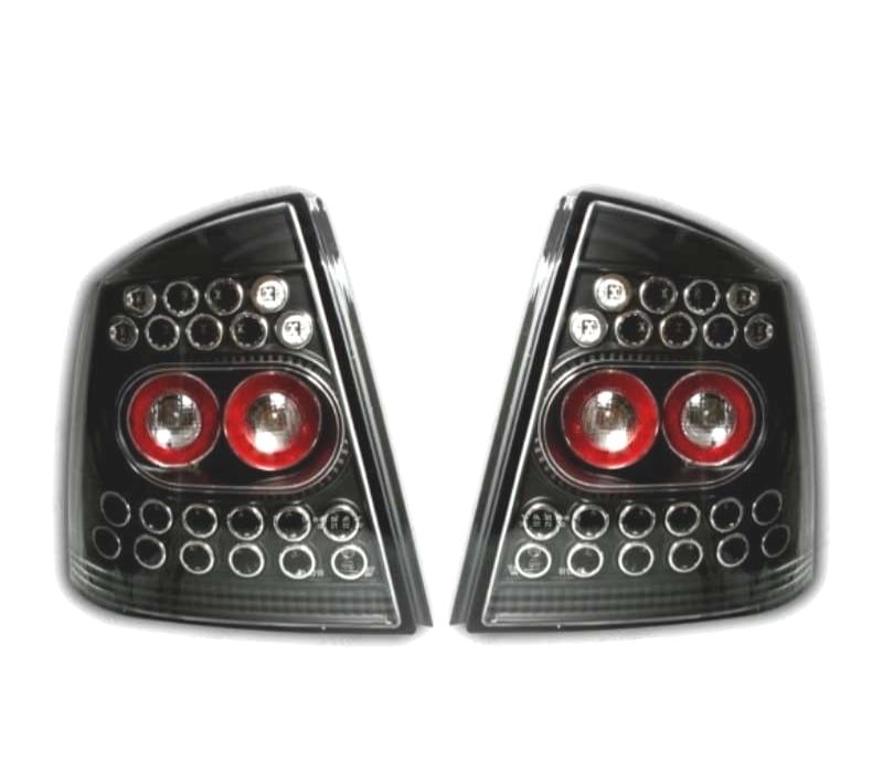 FAROLINS TRASEIROS LED OPEL ASTRA G 3P 5P 97-04 VERMELHO PRETO