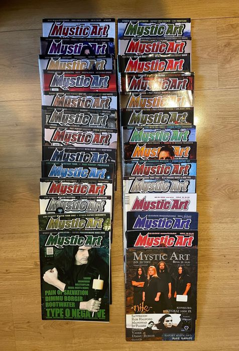 Mystic Art zestaw 27 numerów z lat od 2002 do 2011 plus  4 płyty