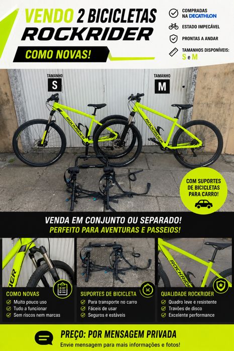 Bicicletas e suporte