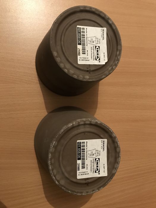 Conjunto 2 vasos IKEA Mandel - NOVOS