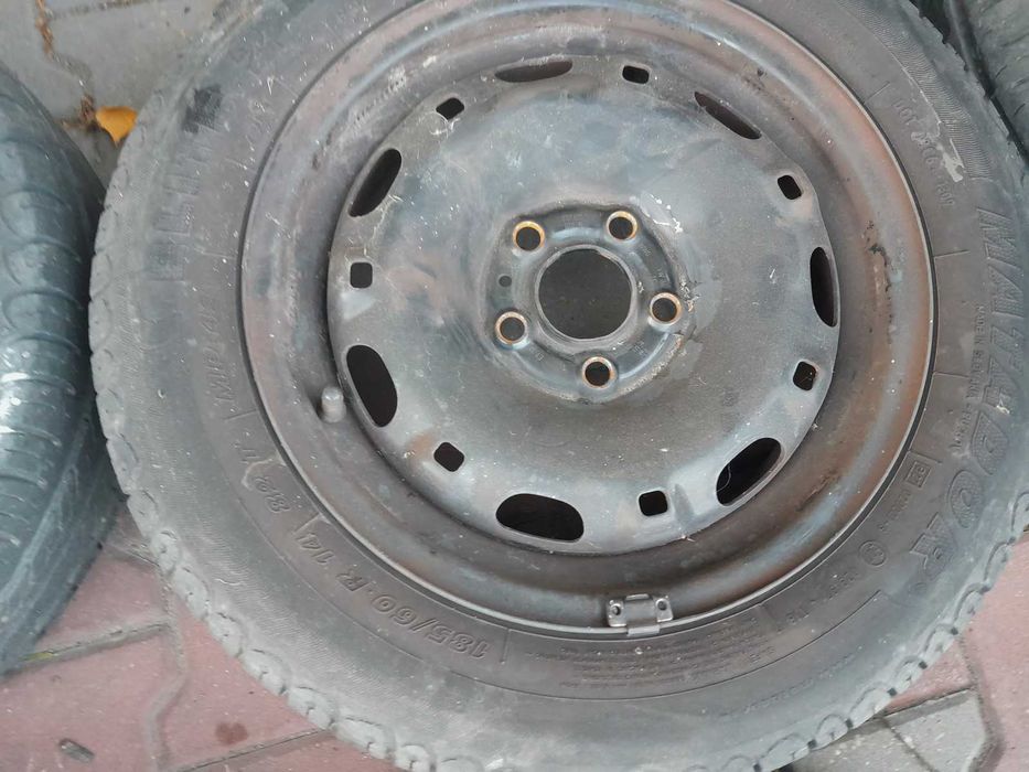 Koła felgi stalowe 14" 5x100 ET38 Vw Golf 4 Skoda Fabia opon 175/65/14