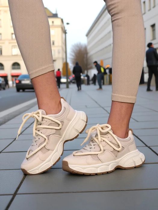 5 KOLORÓW 36 37 38 sneakersy 39 40 41 na platformie sznurowane adidasy