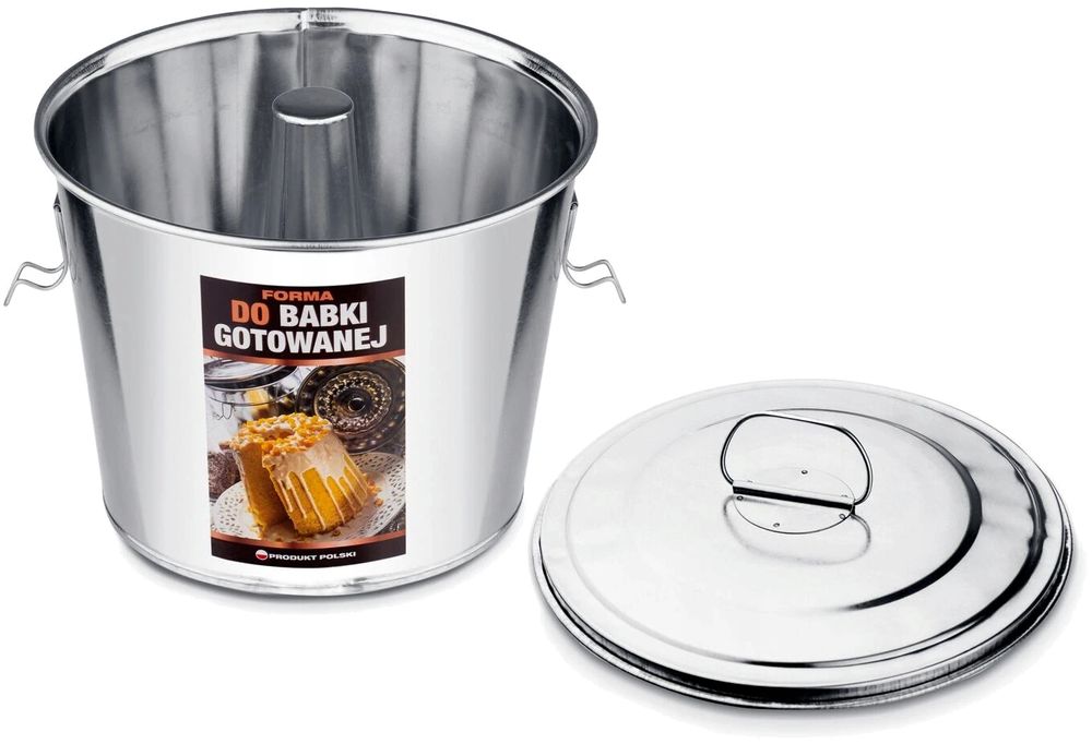 Forma Do Babki Gotowanej Z Tuleją + Przepis Blacha Średnia 1,8 L