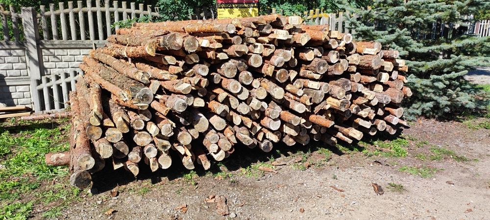 Stemple budowlane drewniane