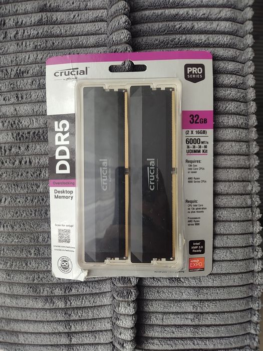 Crusial ddr5 32Gb 6000 mhz 2x16gb