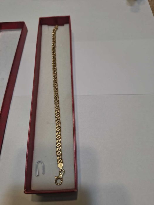 Bransoletka dmuchana próba 585, długość 19,8cm