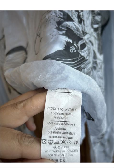 Шовкова легка блуза туніка в метелики 100 шовк для вагітних італія