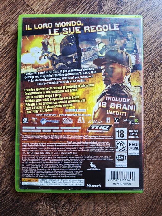 50 Cent Blood on the Sand XboX 360