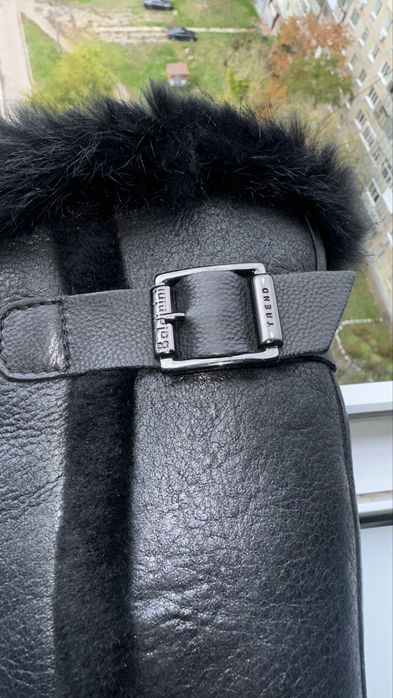 Baldinini Італія оригінал зимові шкіряні чоботи на цигейкі овчині р.37