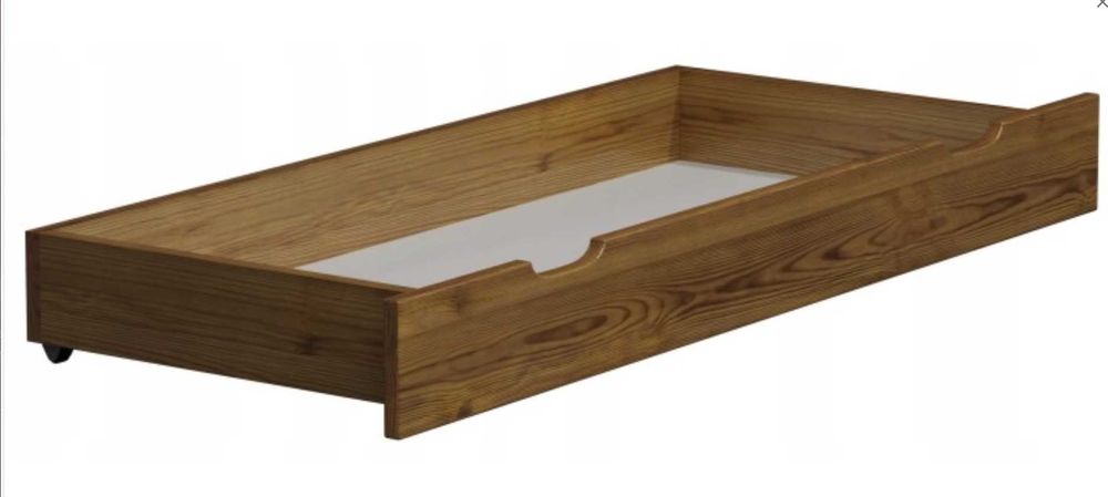 stelaż łóżka 140x200 plus szuflada kolor orzech