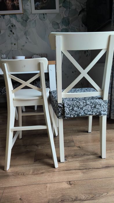 Krzesło dla dziecka Ikea Ingolf białe