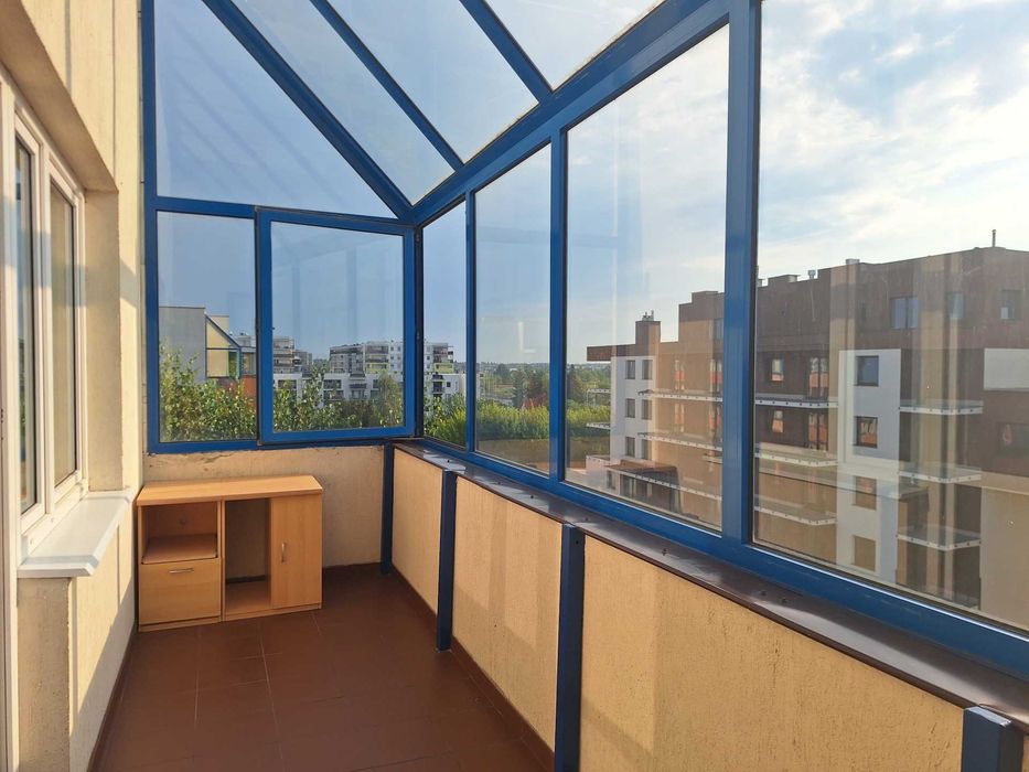 Kawalerka 33m², duży balkon, Sławin, os. Botanik, ul. Pergolowa - umeblowana, bez prowizji.