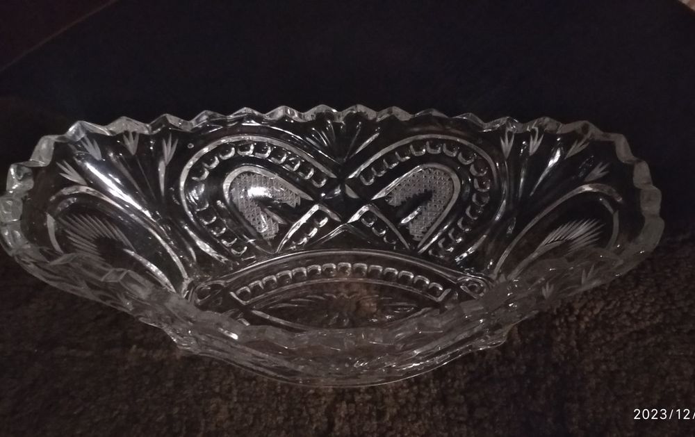 Хрустальная салатница, ваза, конфетница