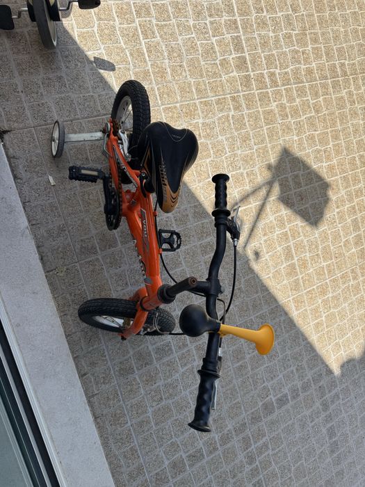 Bicicleta com rodinhas e buzina