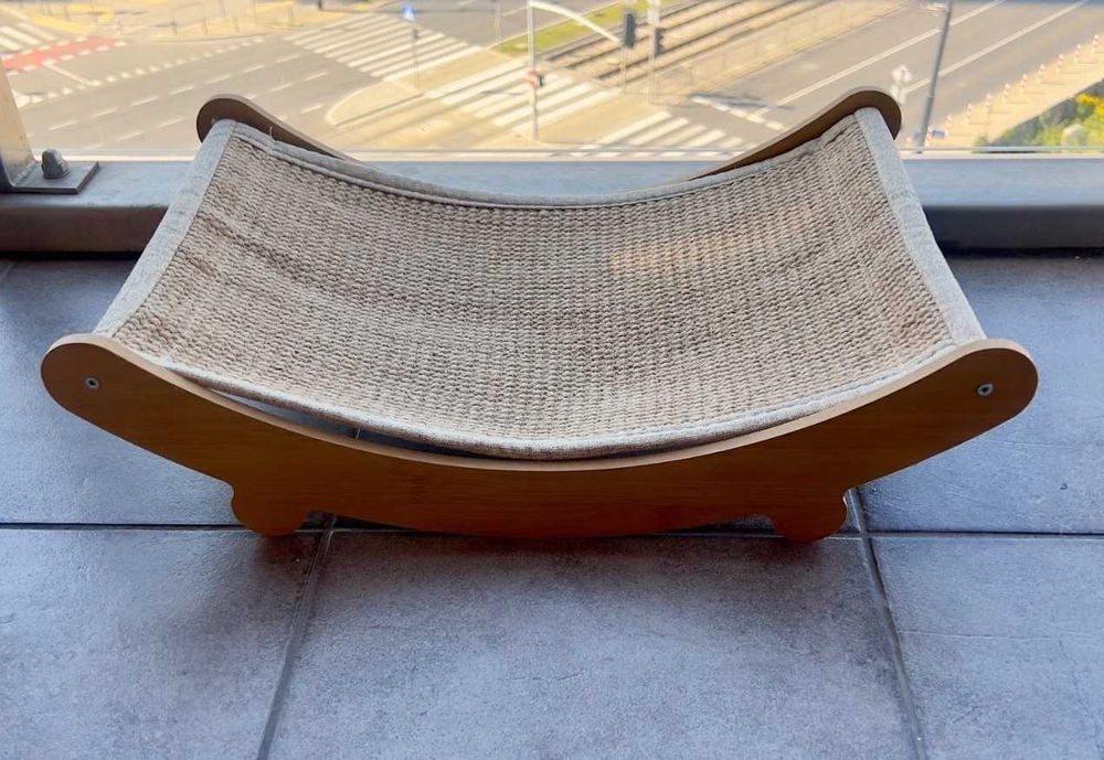 Legowisko hamak drapak dla kota drewniane