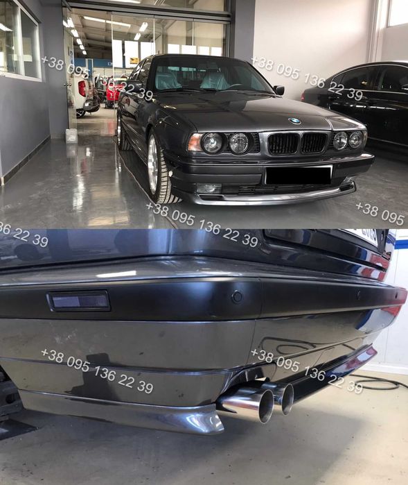 тюнинг обвес бмв е34 bmw e34 губа мтех накладка бампера абс пластик