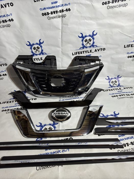 Молдинги дверей Nissan Rogue накладки на двери Нисан рог т32 2017 2018