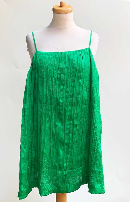 Bluzka Zielona Elegancka H&M Mama L 40 Ciążowa Zieleń