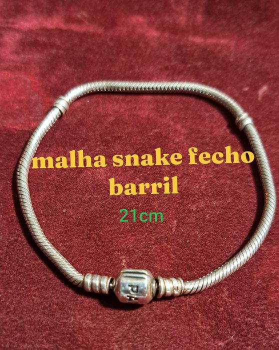 Pulseiras Pandora prata.
