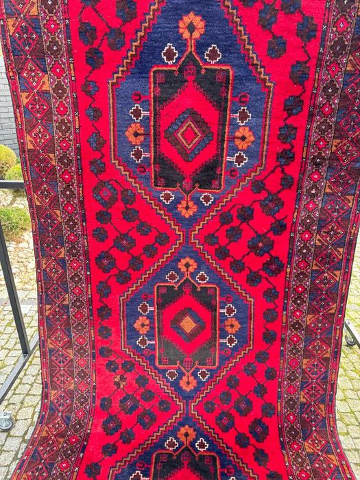 Antyczny chodnik dywan perski Iran HAMADAN 300x130 cm galeria 15 tyś