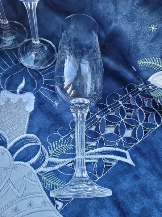 Антикварні келихи Baccarat "Louis XV" (1907 р.) — 4 шт. Кришталь.