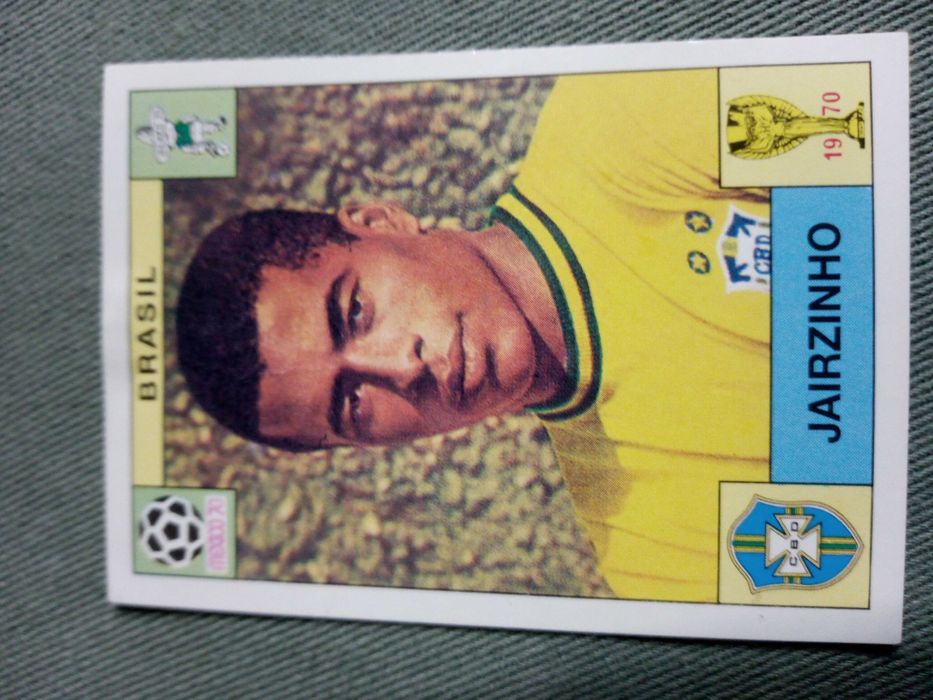 Cromo Panini World Cup Story de Jairzinho no Mundial 70