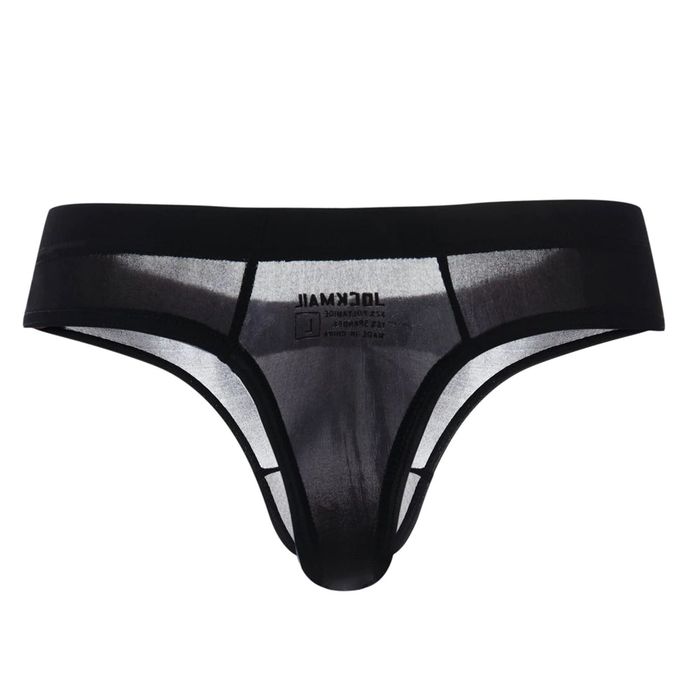 Męskie przeźroczyste stringi JOCKMAIL - XXL