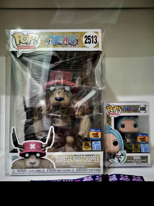 Funko Pop One Piece Monster Point Chopper 2513 + Vivi 2498 Made in Asia 2026