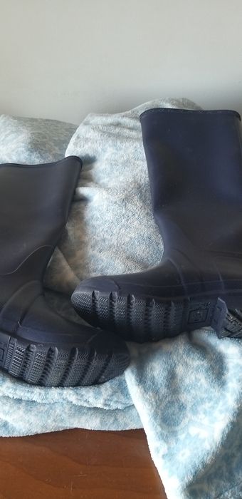 Blue Rubber Boots Size 36
