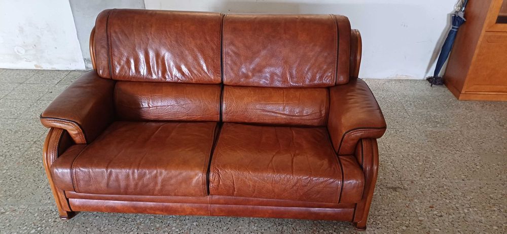 sofás pele de búfalo natural.