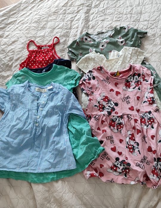 Paka legginsów i sukienek rozm.98