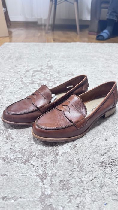Лофери руді туфлі шкіра Італія