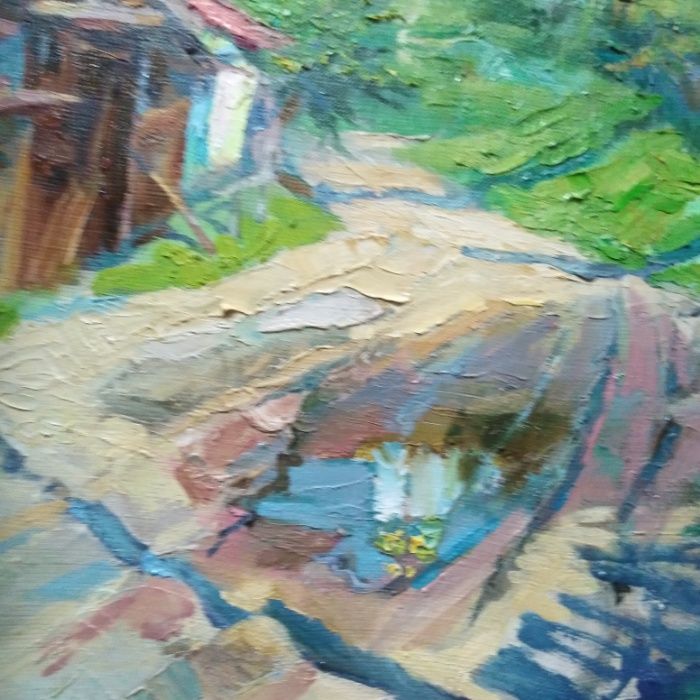 Obraz" Droga do świątyni" 35/70 cm p/o W. Shandyba (Charków)